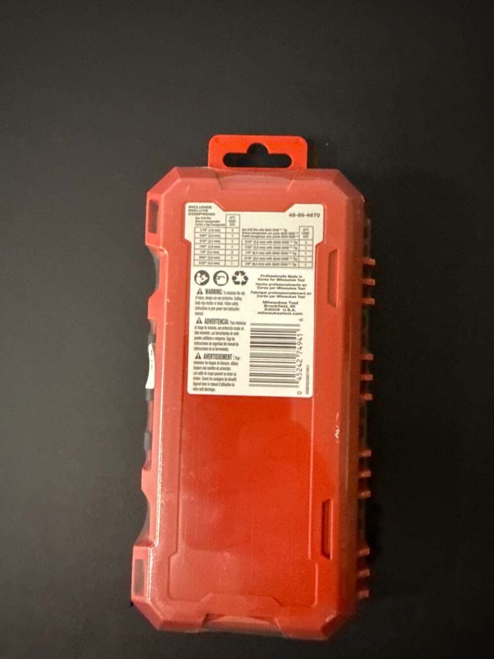 Milwaukee 48-89-4670 SHOCKWAVE Impact Duty RED HELIX Titanium Drill Bit Set - 15 - Picture 3 of 3